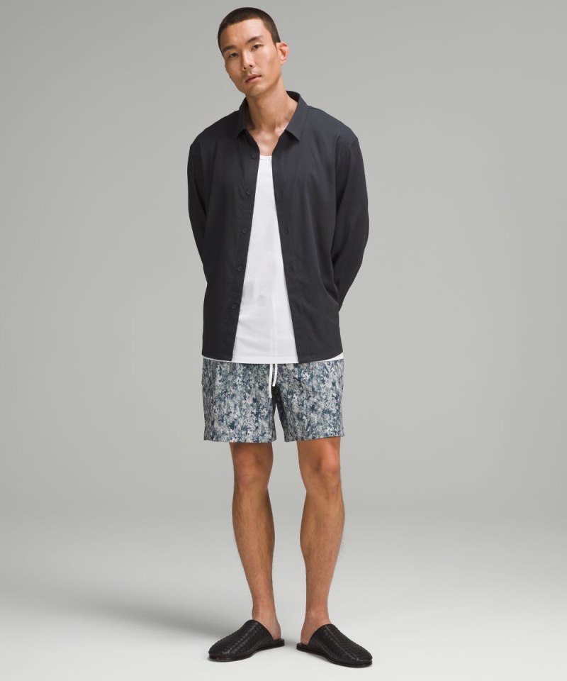 Lululemon Relaxed-Fit Long-Sleeve Button-Up Obsidian Online Outlet Sale