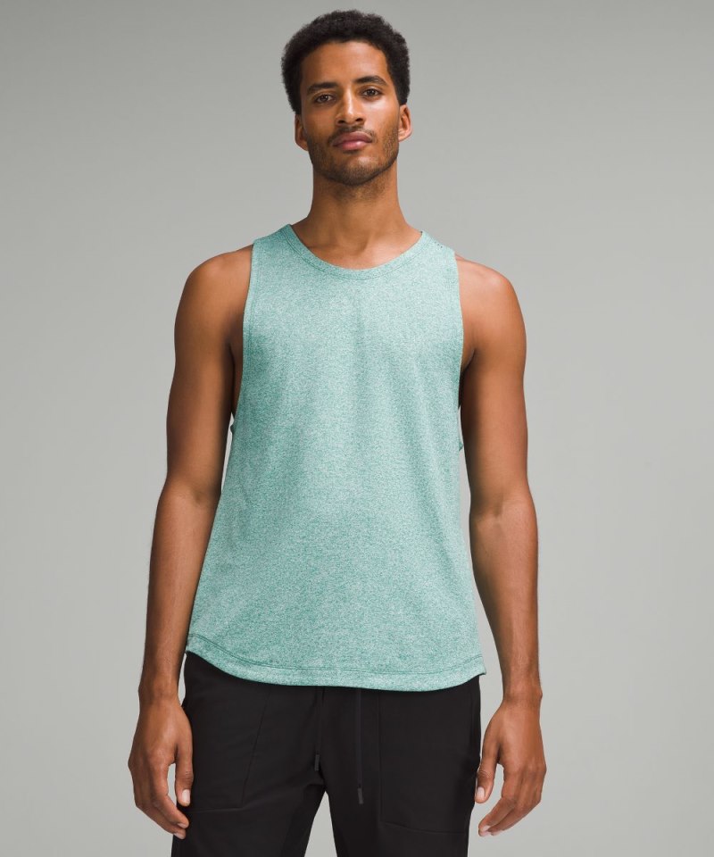 Lululemon License to Train Tank Top Heathered Cascadia Green Online Outlet Sale