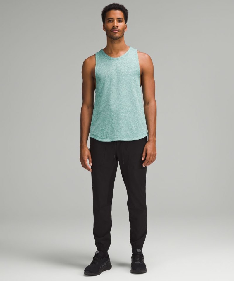 Lululemon License to Train Tank Top Heathered Cascadia Green Online Outlet Sale