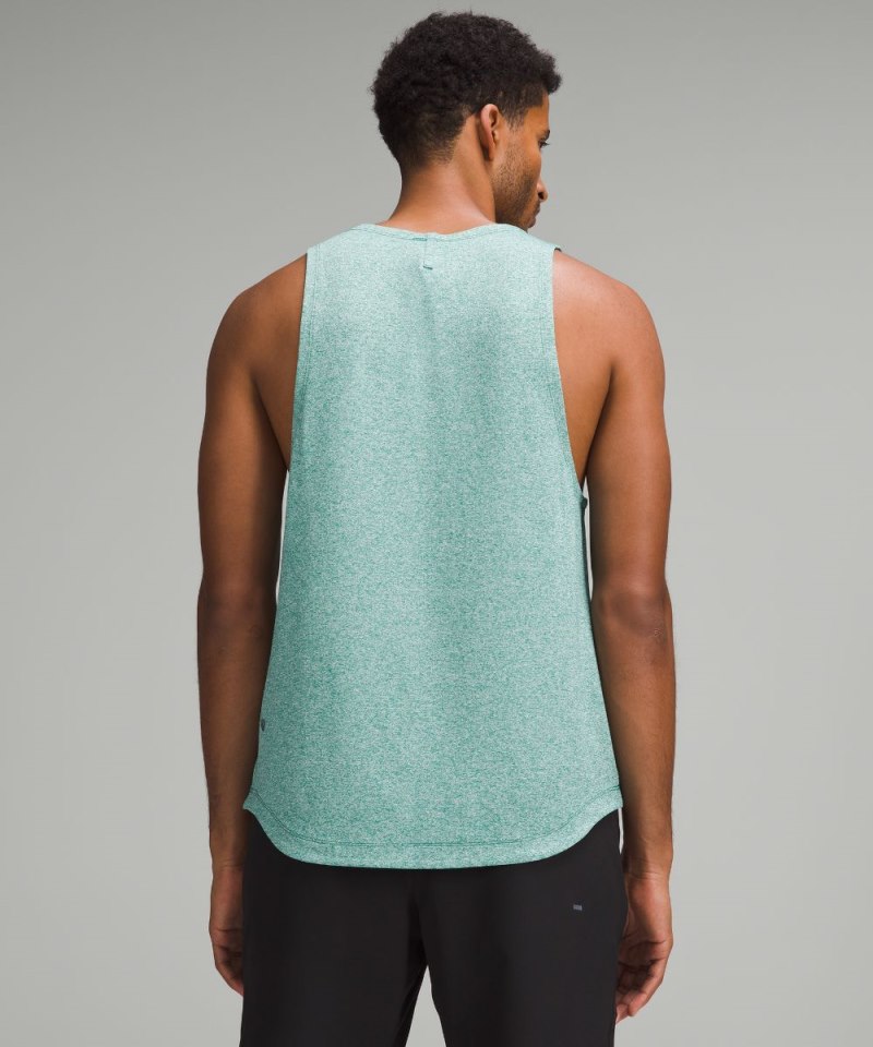 Lululemon License to Train Tank Top Heathered Cascadia Green Online Outlet Sale