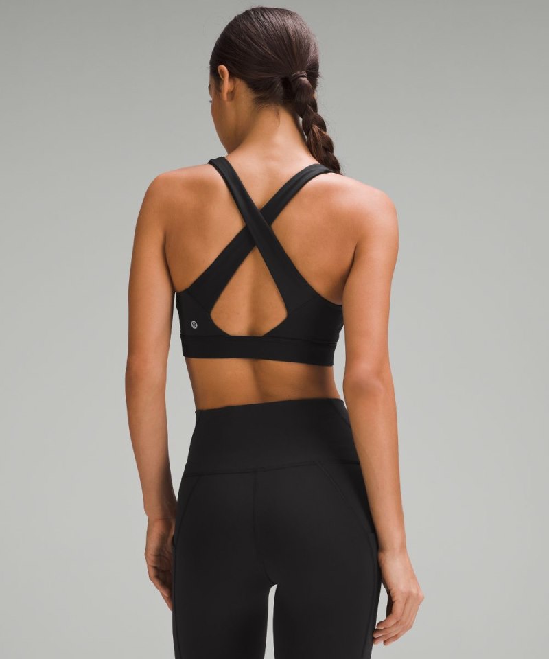 Lululemon Envital Bra *Medium Support, D / DD Cup Black Online Outlet Sale