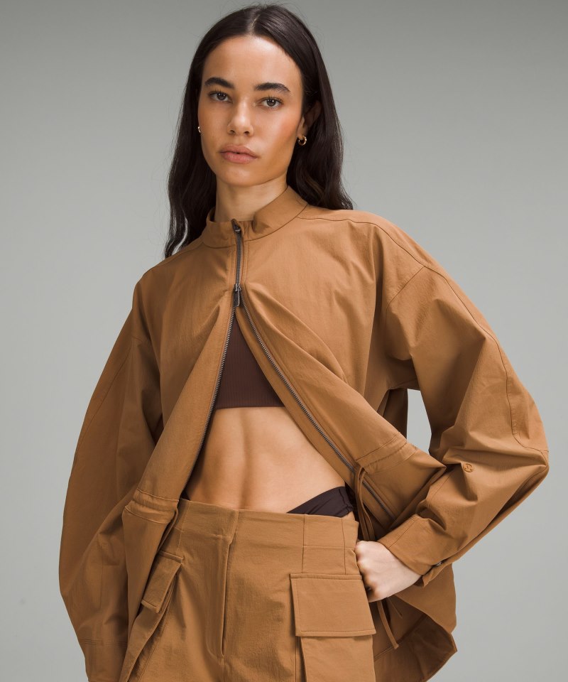 Lululemon Cinch-Waist Stretch Shirt Jacket Bold Beige Online Outlet Sale