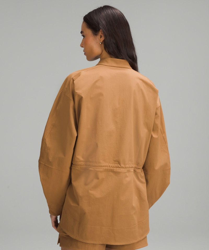 Lululemon Cinch-Waist Stretch Shirt Jacket Bold Beige Online Outlet Sale
