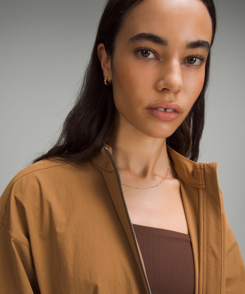 Lululemon Cinch-Waist Stretch Shirt Jacket Bold Beige Online Outlet Sale