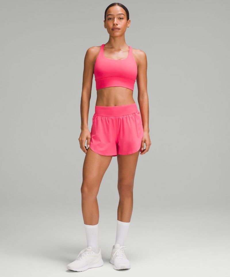 Lululemon lululemon Energy Longline Bra *Medium Support, B–D Cups Glaze Pink Online Outlet Sale
