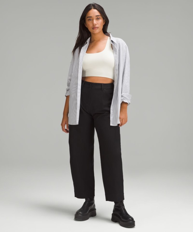 Lululemon Wundermost Ultra-Soft Nulu Scoop-Neck Cropped Tank Bone Online Outlet Sale
