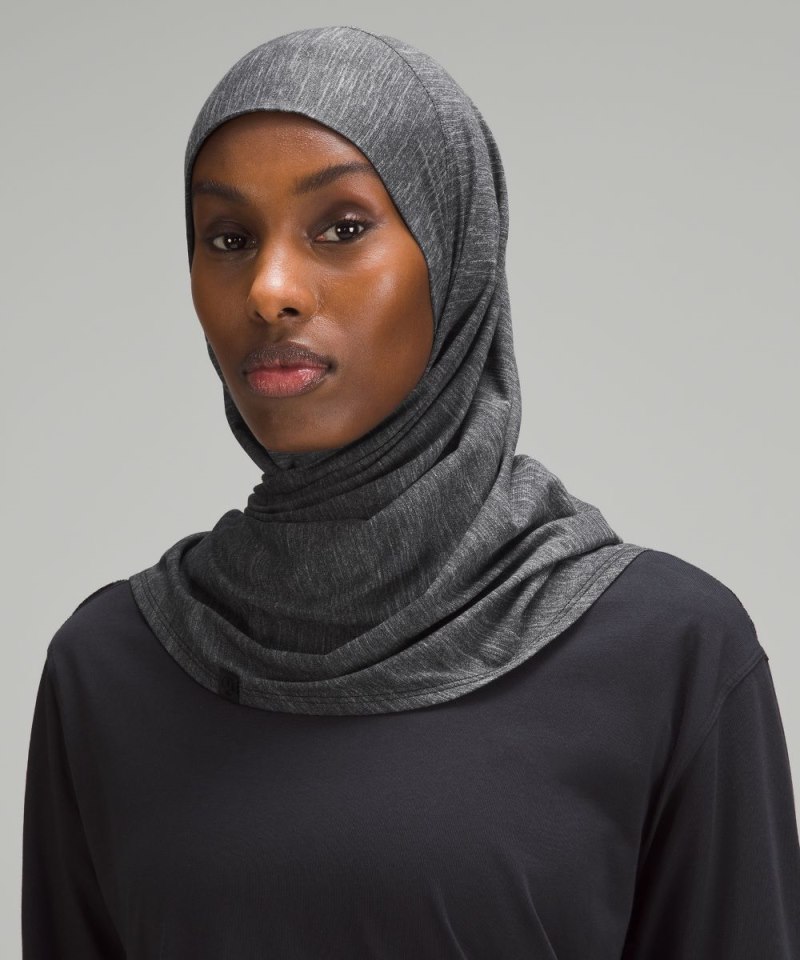 Lululemon Women's Pull-On-Style Hijab Heathered Black Online Outlet Sale