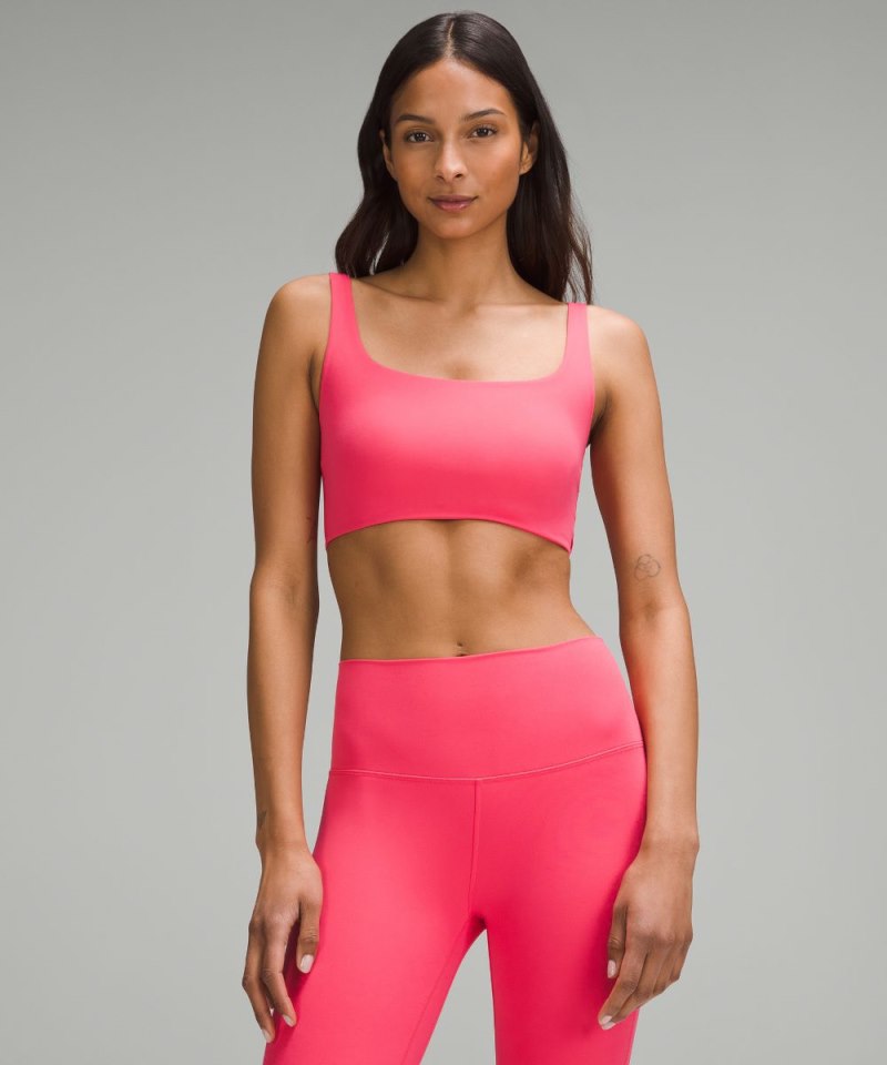 Lululemon Bend This Scoop and Square Bra *Light Support, A-C Cups Glaze Pink Online Outlet Sale