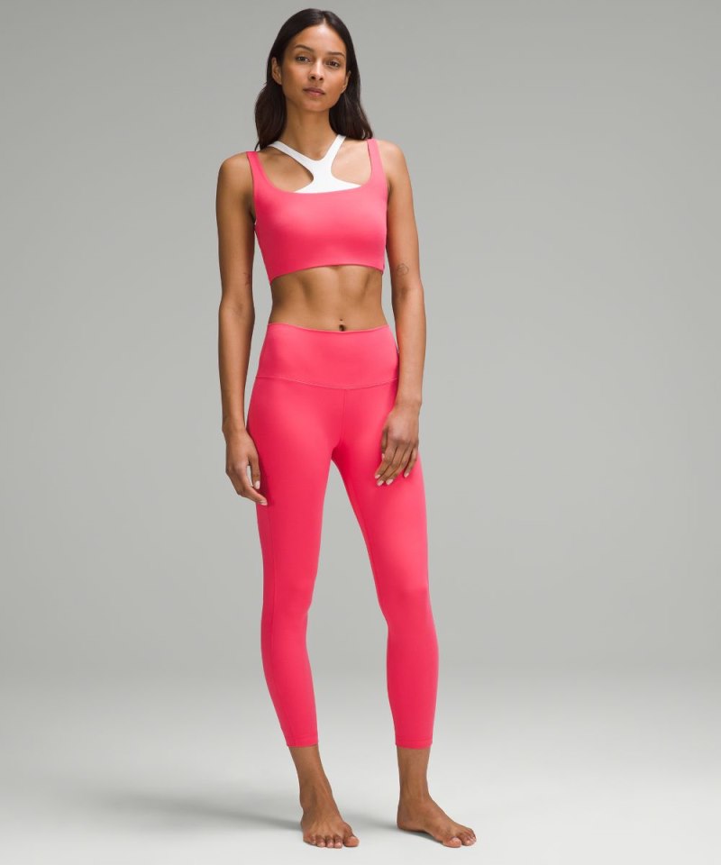 Lululemon Bend This Scoop and Square Bra *Light Support, A-C Cups Glaze Pink Online Outlet Sale