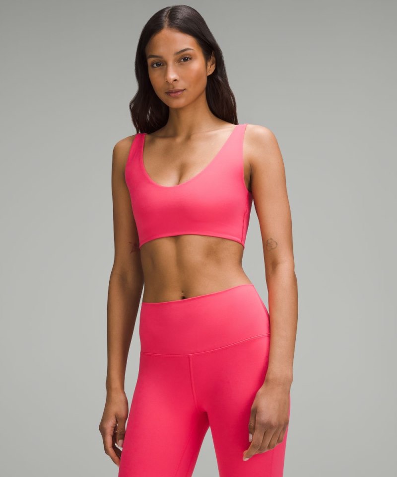 Lululemon Bend This Scoop and Square Bra *Light Support, A-C Cups Glaze Pink Online Outlet Sale