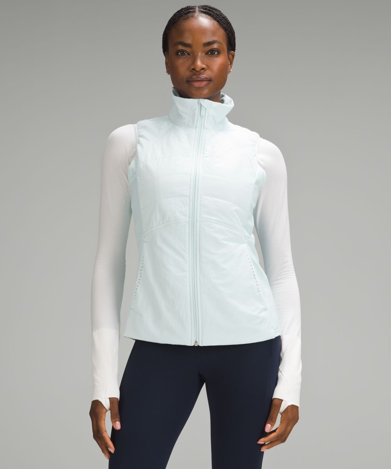 Lululemon Another Mile Vest Sheer Blue Online Outlet Sale