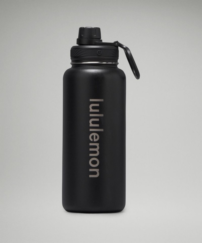 Lululemon Back to Life Sport Bottle 32oz Black Online Outlet Sale
