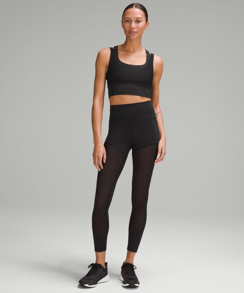 Lululemon Wunder Train Mesh Racerback Tank Top Black Online Outlet Sale