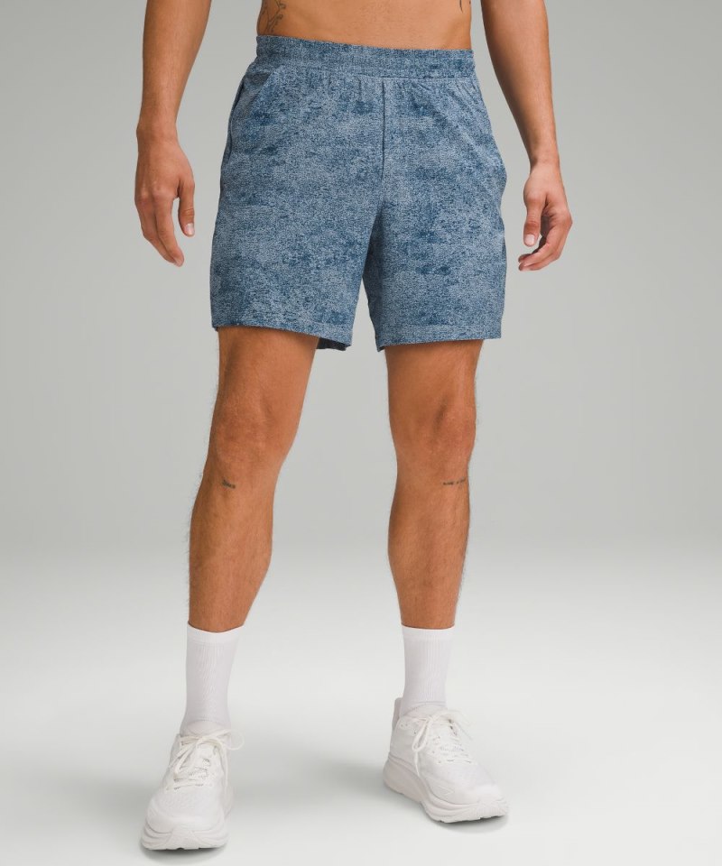 Lululemon Pace Breaker Lined Short 7" Infuse Texture Chambray Multi Online Outlet Sale
