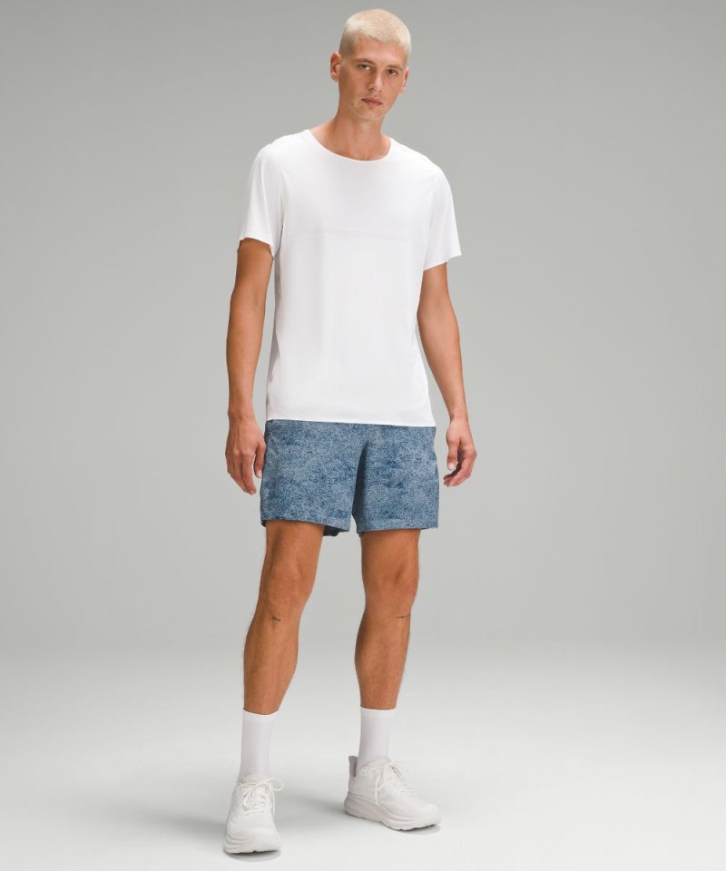 Lululemon Pace Breaker Lined Short 7" Infuse Texture Chambray Multi Online Outlet Sale