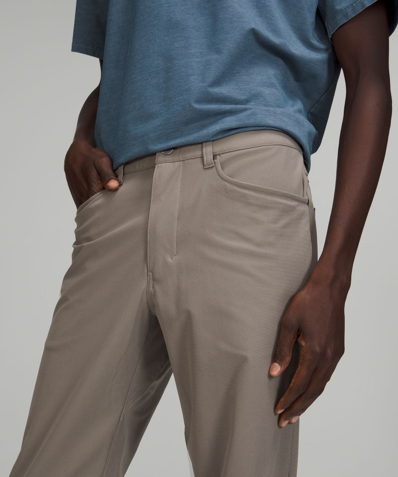 Lululemon ABC Slim-Fit 5 Pocket Pant 37" *Warpstreme Grey Sage Online Outlet Sale