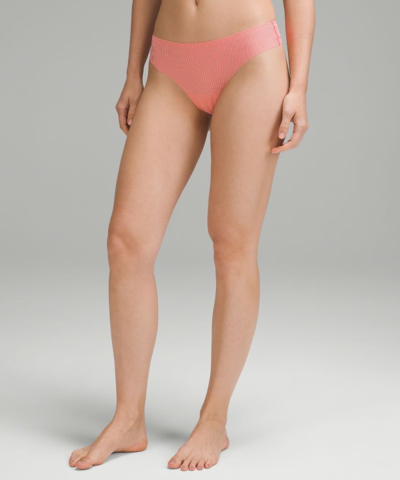 Lululemon InvisiWear Mid-Rise Thong Underwear *5 Pack Jumie Stripe Peach Bellini Glaze Pink / Chroma Wp Peach Bellini Subtle Tan / Glaze Pink / Gamay Red / Black Online Outlet Sale