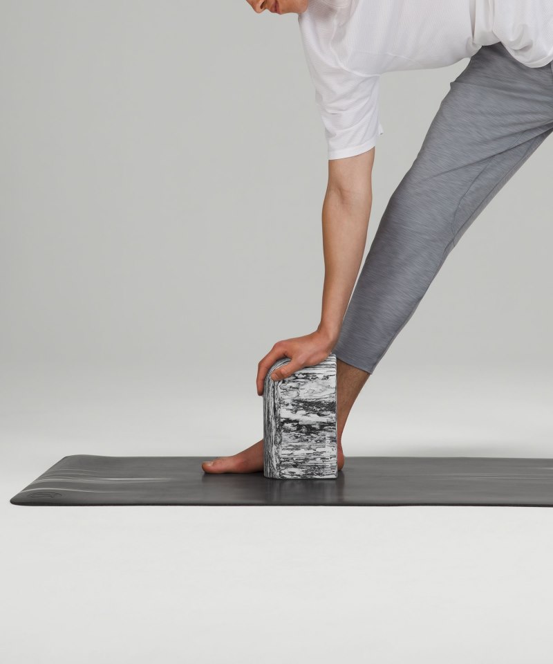 Lululemon Inner Flow Yoga Block *Marble Black / White Online Outlet Sale
