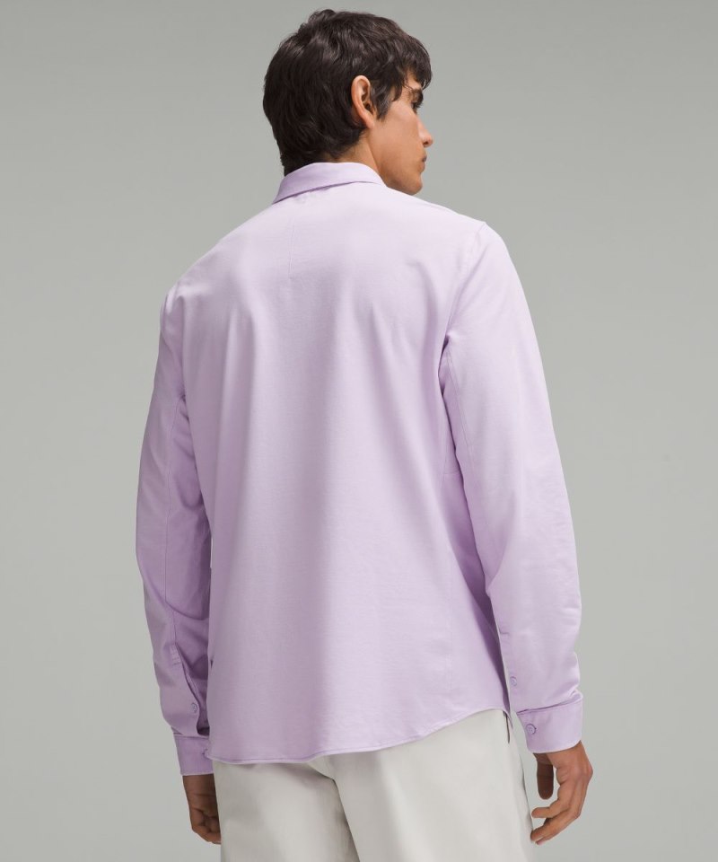 Lululemon Commission Long-Sleeve Shirt Enzyme Dye Lilac Ether Online Outlet Sale