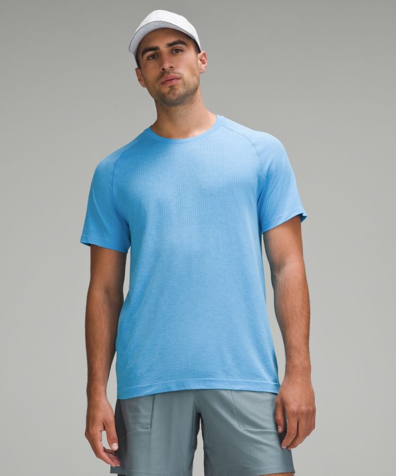 Lululemon Metal Vent Tech Short-Sleeve Shirt *Updated Fit Kayak Blue / Kayak Blue Light Online Outlet Sale