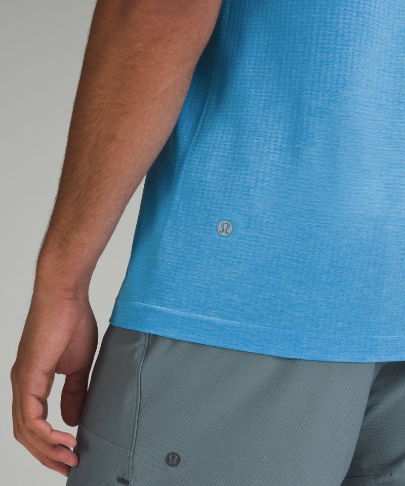 Lululemon Metal Vent Tech Short-Sleeve Shirt *Updated Fit Kayak Blue / Kayak Blue Light Online Outlet Sale