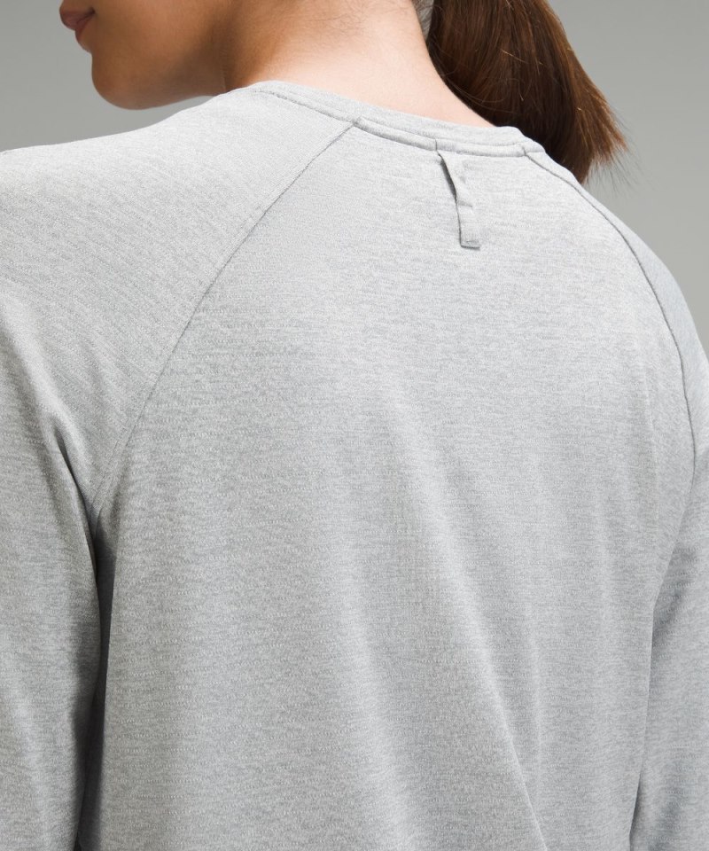 Lululemon License to Train Classic-Fit Long-Sleeve Shirt Heathered Rhino Grey Online Outlet Sale