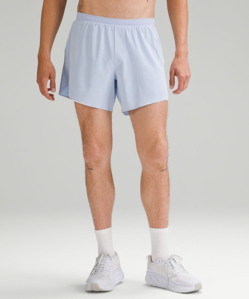 Lululemon Fast and Free Lined Short 6" Blue Linen Online Outlet Sale
