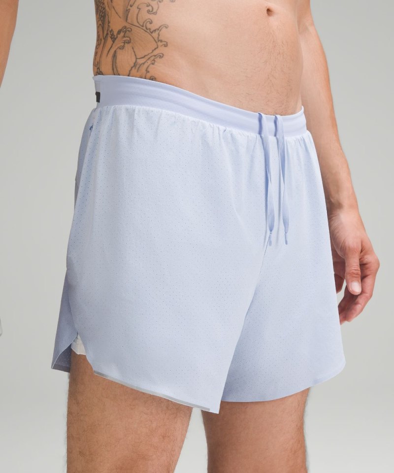 Lululemon Fast and Free Lined Short 6" Blue Linen Online Outlet Sale