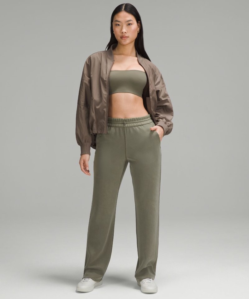Lululemon Wundermost Ultra-Soft Nulu Bandeau Bralette *A-D Cups Army Green Online Outlet Sale