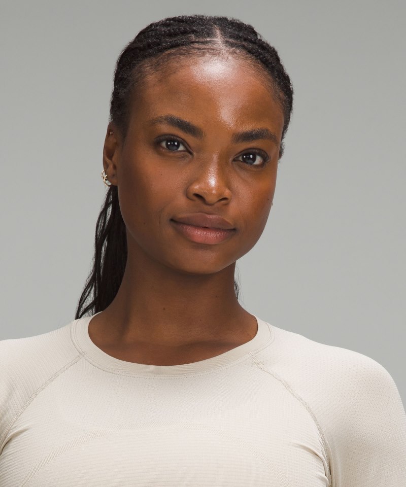 Lululemon Swiftly Tech Cropped Long-Sleeve Shirt 2.0 Mojave Tan / Mojave Tan Online Outlet Sale