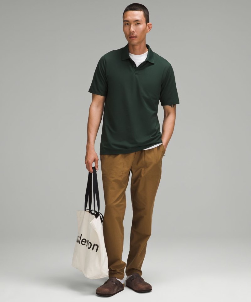 Lululemon Classic-Fit Pique Short-Sleeve Polo Shirt Legacy Green Online Outlet Sale