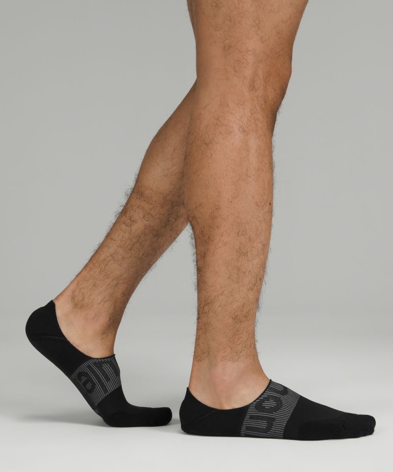 Lululemon Men's Power Stride No-Show Socks with Active Grip *5 Pack Black Online Outlet Sale