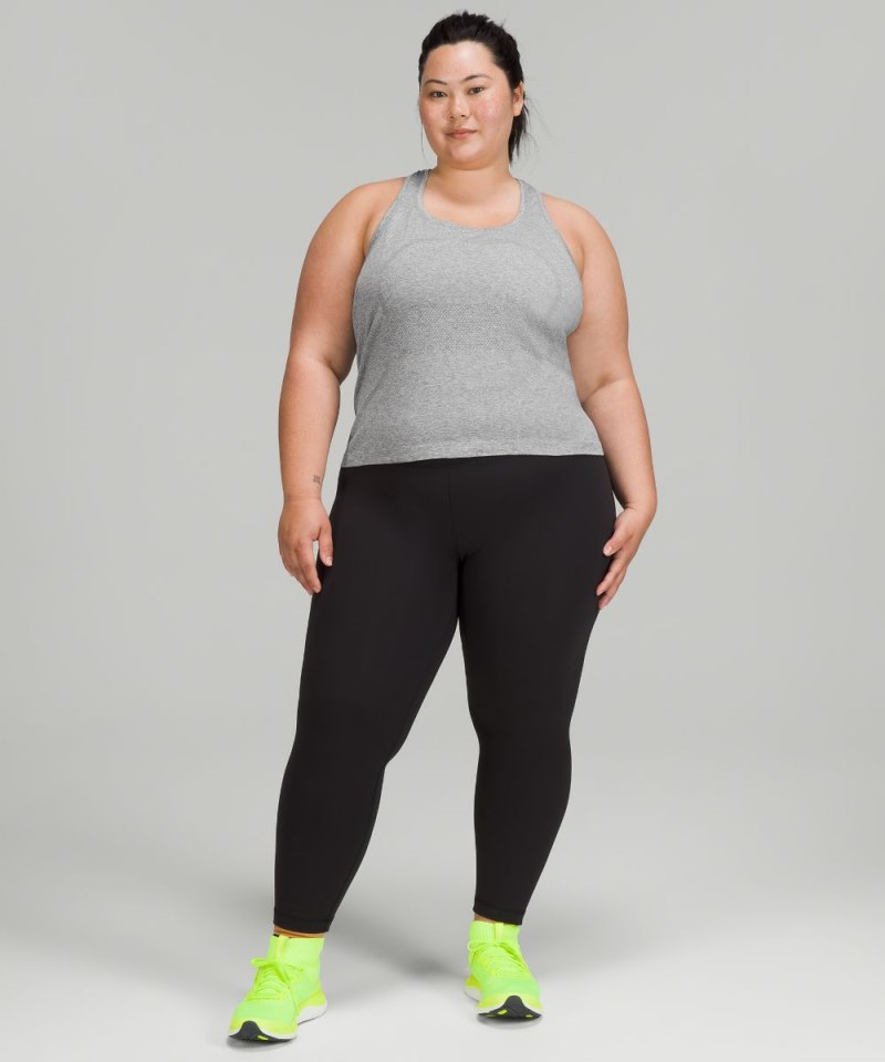 Lululemon Swiftly Tech Racerback Tank Top 2.0 *Race Length Slate / White Online Outlet Sale