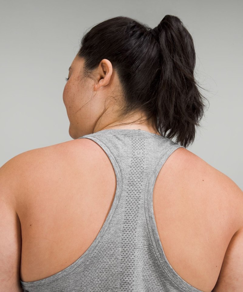 Lululemon Swiftly Tech Racerback Tank Top 2.0 *Race Length Slate / White Online Outlet Sale