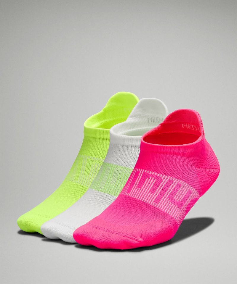 Lululemon Women's Power Stride Tab Socks *3 Pack Highlight Pink / White / Absinthe / Highlight Yellow Online Outlet Sale