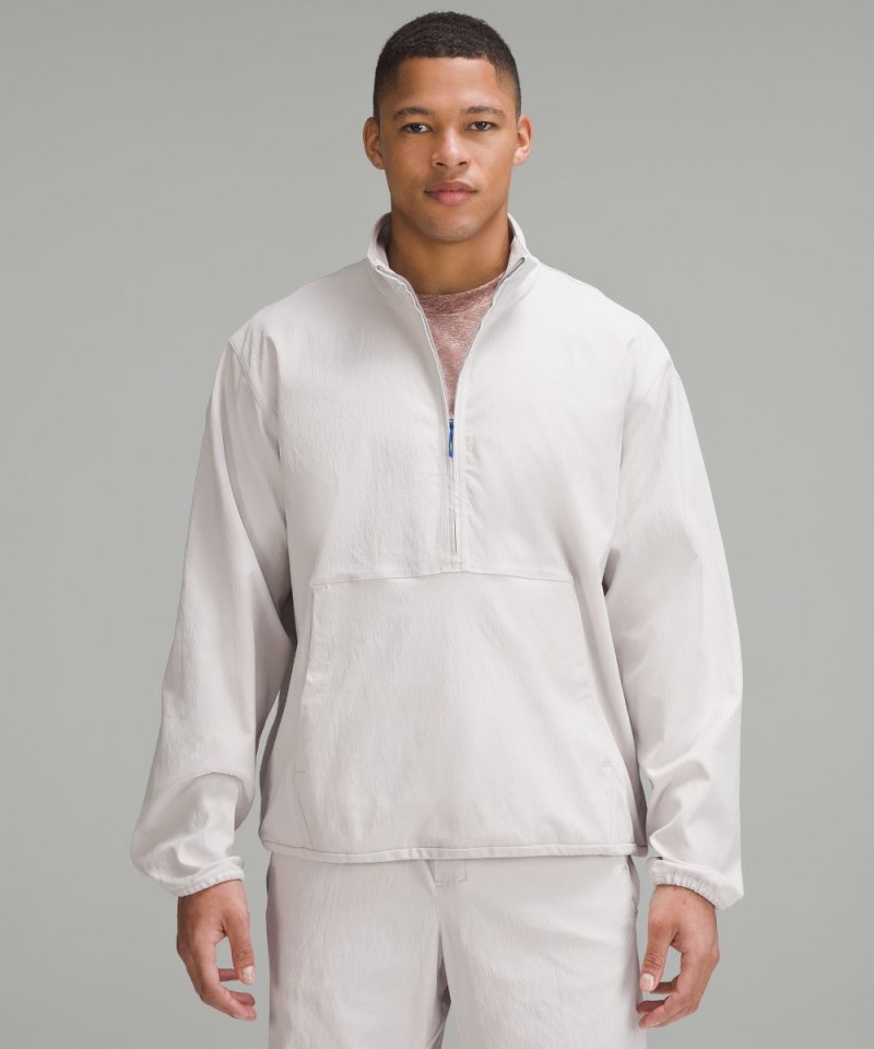 Lululemon lululemon lab Stretch Woven Half-Zip Pullover Light Chrome Online Outlet Sale