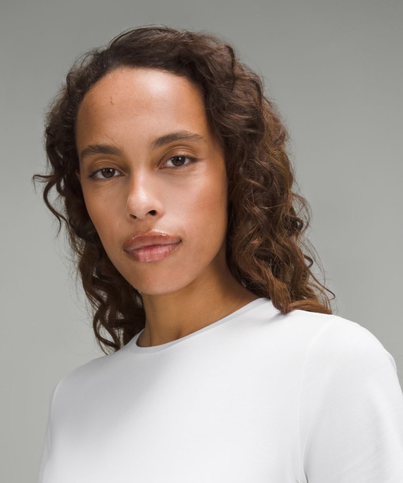 Lululemon Organic Cotton Crewneck T-Shirt White Online Outlet Sale