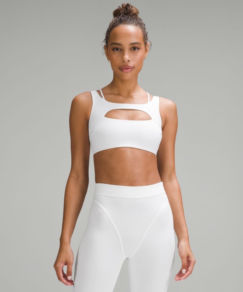 Lululemon Everlux Front Cut-Out Train Bra *Light Support, B / C Cup White Online Outlet Sale