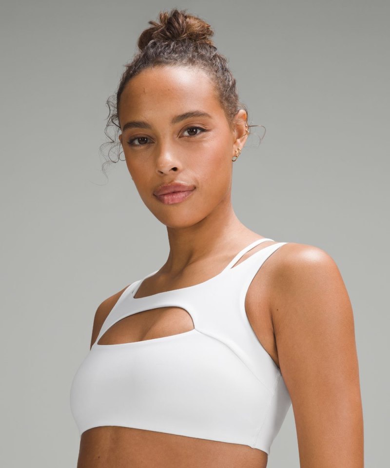 Lululemon Everlux Front Cut-Out Train Bra *Light Support, B / C Cup White Online Outlet Sale