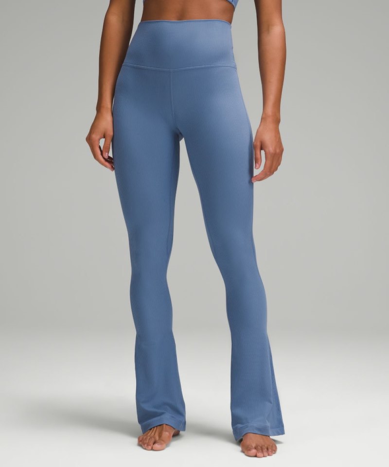 Lululemon lululemon Align™ High-Rise Ribbed Mini-Flare Pant *Regular Oasis Blue Online Outlet Sale