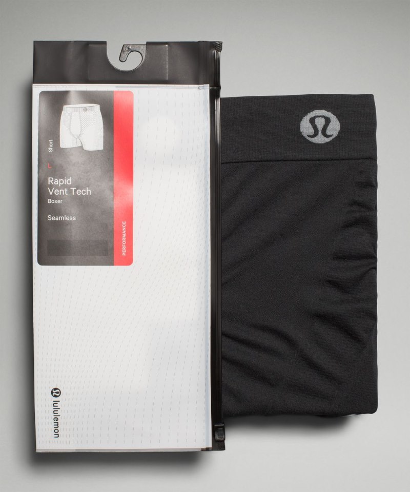 Lululemon Rapid Vent Tech Boxer 5" Black Online Outlet Sale