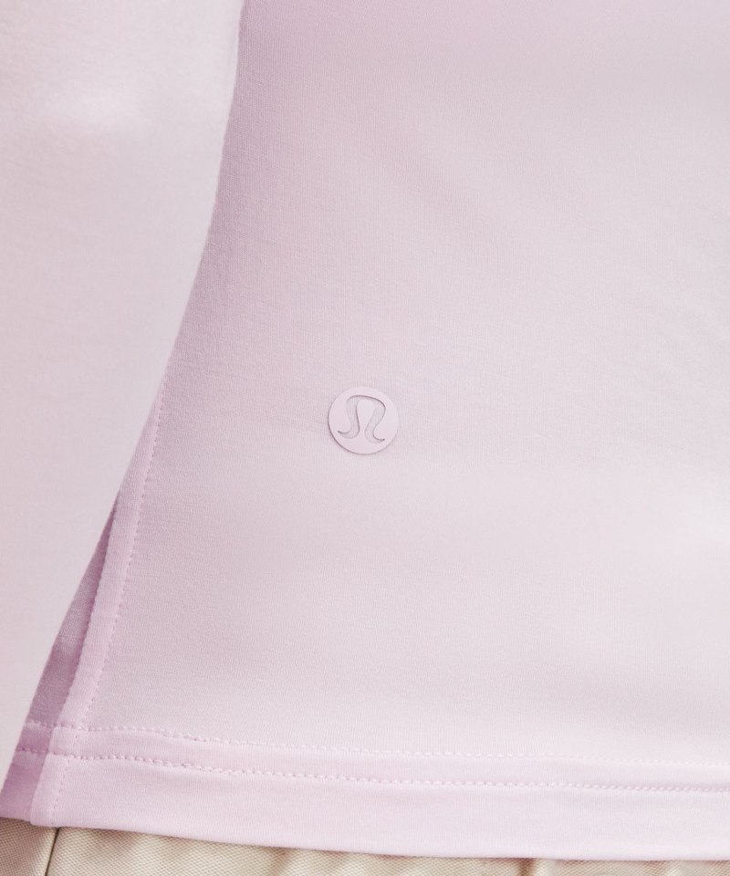 Lululemon Modal-Silk Blend V-Neck Long-Sleeve Shirt Meadowsweet Pink Online Outlet Sale