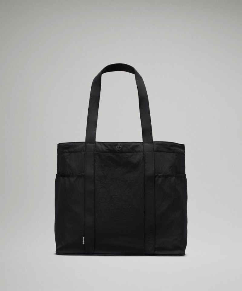 Lululemon Daily Multi-Pocket Tote Bag 20L Black Online Outlet Sale