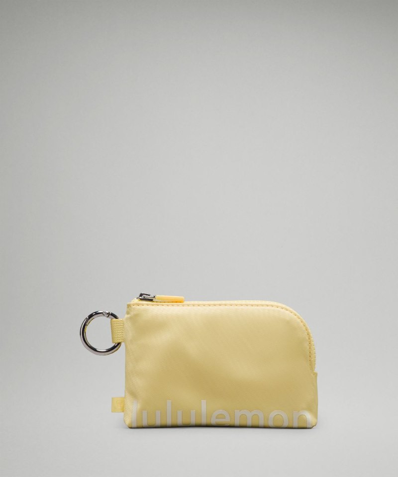 Lululemon Clippable Card Pouch Swirl Yellow / Wisp Yellow Online Outlet Sale