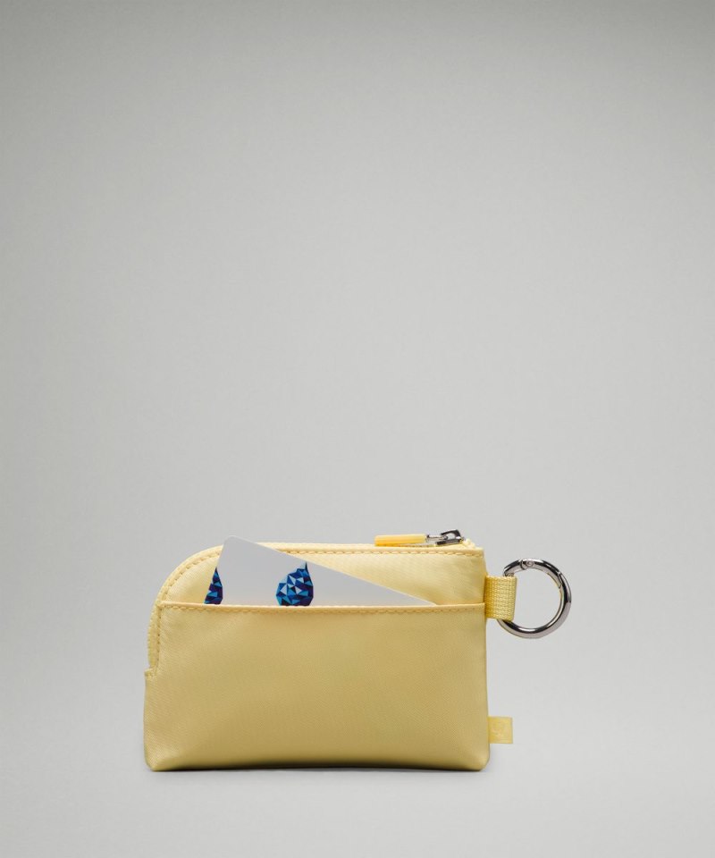 Lululemon Clippable Card Pouch Swirl Yellow / Wisp Yellow Online Outlet Sale