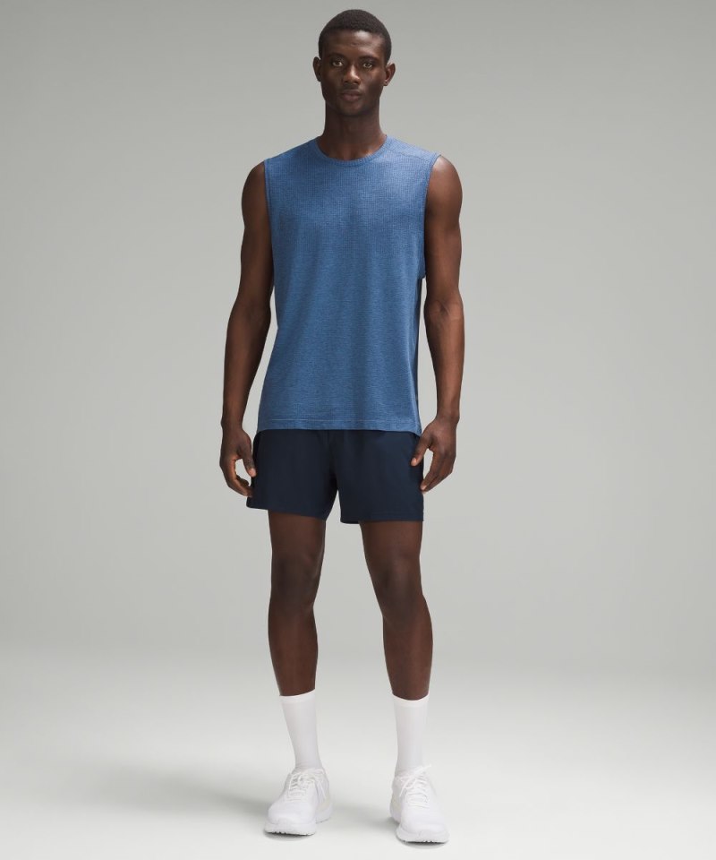 Lululemon Metal Vent Tech Sleeveless Shirt *Updated Fit Night Sea / Soft Denim Online Outlet Sale