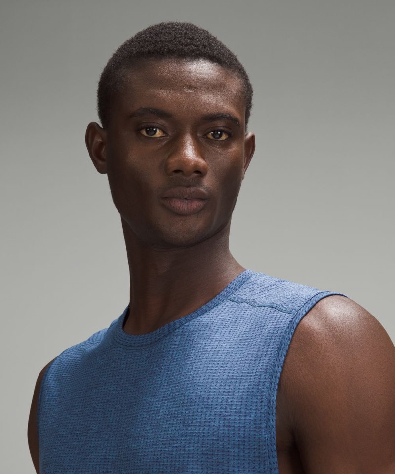 Lululemon Metal Vent Tech Sleeveless Shirt *Updated Fit Night Sea / Soft Denim Online Outlet Sale