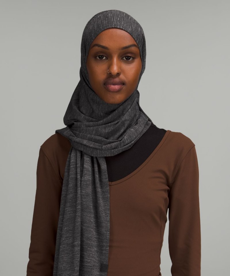Lululemon Women's Scarf-Style Hijab Heathered Black Online Outlet Sale