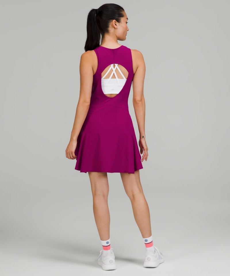 Lululemon Everlux Short-Lined Tennis Tank Top Dress 6" *Online Only Magenta Purple Online Outlet Sale