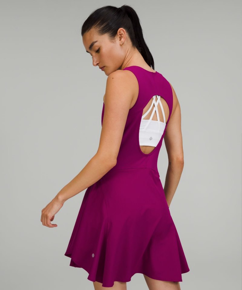 Lululemon Everlux Short-Lined Tennis Tank Top Dress 6" *Online Only Magenta Purple Online Outlet Sale